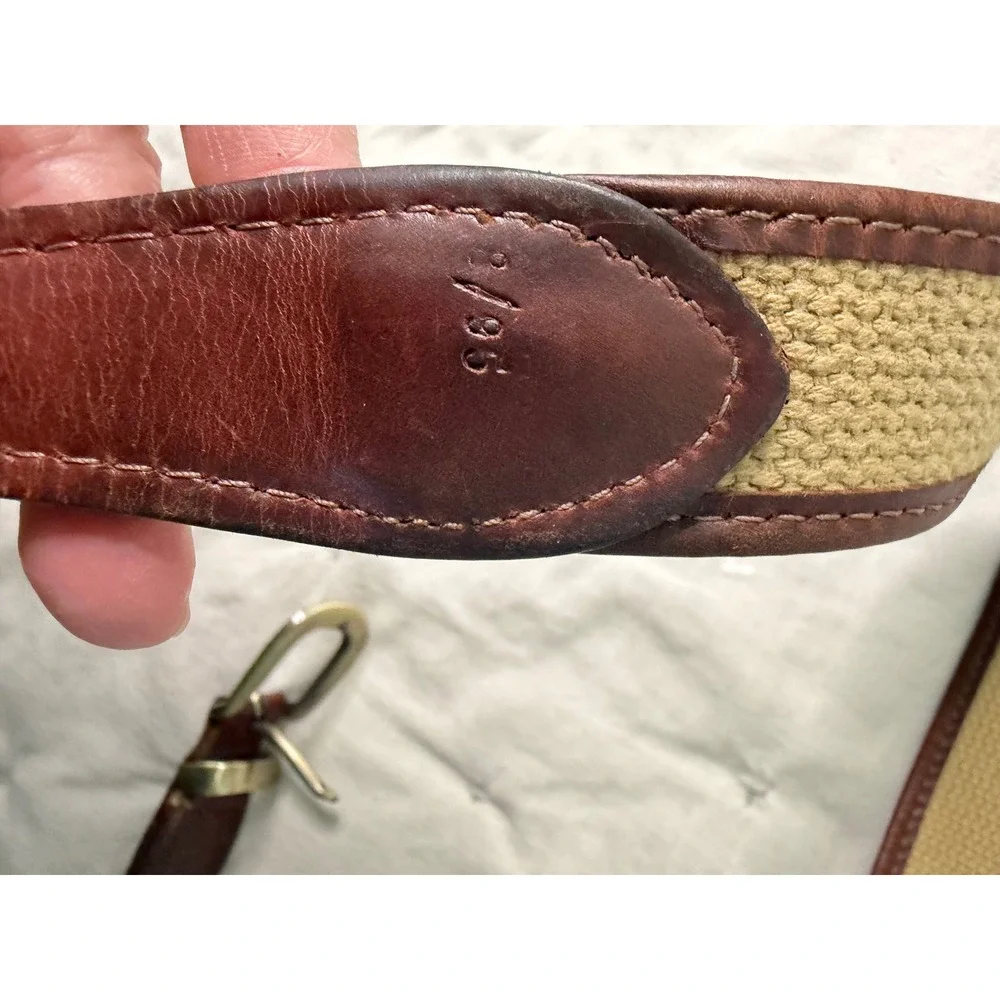 YRI Shell Houston Open Belt 8/95 Brown Leather Golf Tournament Solid Brass Sport
